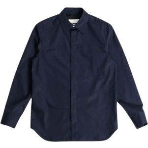 Jil Sander, Heren, Overhemden, Blauw, Maat: XL Katoen,