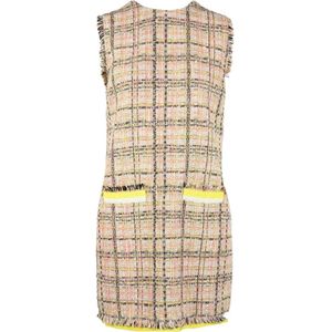 Msgm, Dames, Jurken, Beige, Maat: XS Katoen,