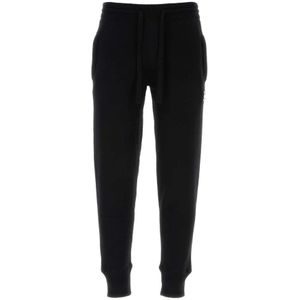 Dolce & Gabbana, Heren, Broeken, Zwart, Maat: XS Wol,