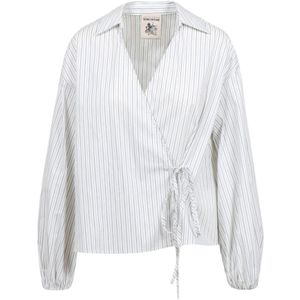 Semicouture - Multicolor Blouse - Katoen Polyamide Elastaan