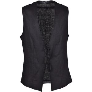 Daniele Alessandrini, Heren, Jassen, Zwart, Maat: L Linnen,