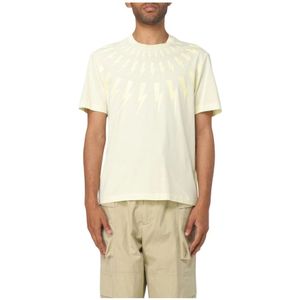 Neil Barrett, Heren, Tops, Beige, Maat: M