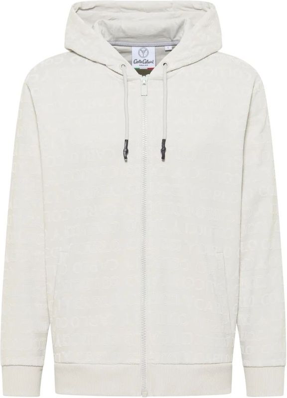 Carlo Colucci - Hoodie Jas - Grijs - Heren - Sweatvesten