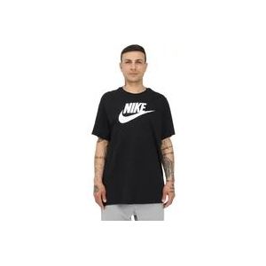 Nike Zwarte Katoenen Oversized T-shirts en Polos , Black , unisex , Maat: XS