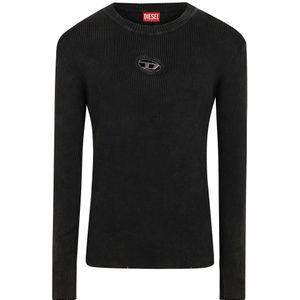 Diesel, Heren, Truien, Zwart, Maat: L Katoen,