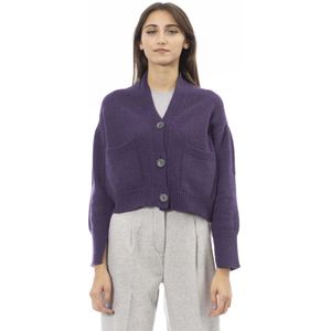 Alpha Studio, Dames, Truien, Paars, Maat: S