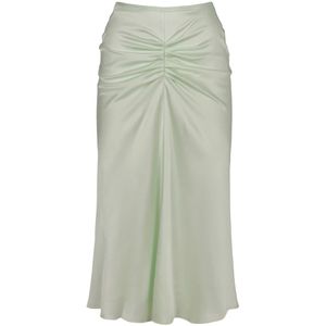 Victoria Beckham, Dames, Rokken, Groen, Maat: XS Viscose,