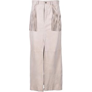 Wild Cashmere, Dames, Rokken, Beige, Maat: XS Kasjmier,