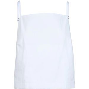 Sportmax, Dames, Tops, Wit, Maat: S Katoen,