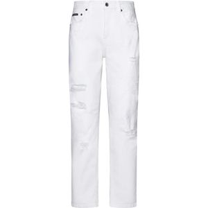 Dolce & Gabbana, Dames, Jeans, Wit, Maat: M Katoen,