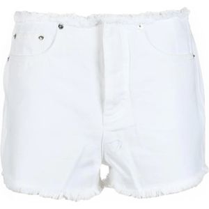 Michael Kors, Dames, Korte broeken, Wit, Maat: W26 Katoen,