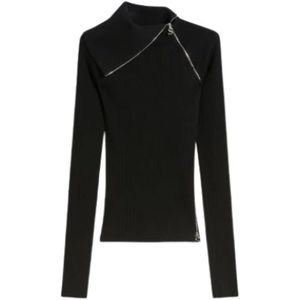 Sportmax, Dames, Truien, Wit, Maat: XS Wol,