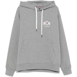 Tommy Hilfiger, Heren, Sweatshirts & Hoodies, Grijs, Maat: L Leer,