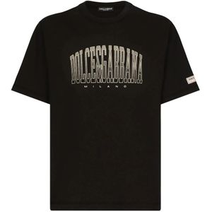 Dolce & Gabbana, Heren, Tops, Zwart, Maat: L Katoen,