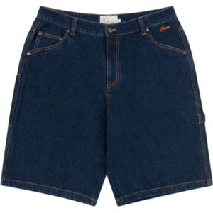 Dime Mtl, Heren, Korte broeken, Blauw, Maat: W28 Denim,