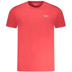 Pepe Jeans, Heren, Tops, Rood, Maat: XL Katoen,