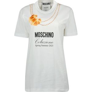 Moschino - Colazione - T-shirt - Wit - Lente-Zomer 2025