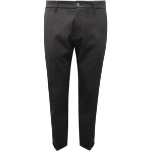 Patrizia Pepe, Heren, Broeken, Grijs, Maat: XL Leer,