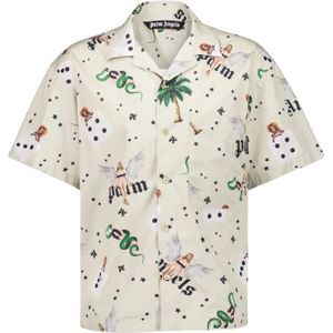Palm Angels, Heren, Overhemden, Veelkleurig, Maat: M Katoen,