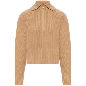 Max Mara, Dames, Truien, Bruin, Maat: S Wol,