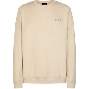 Dondup, Heren, Sweatshirts & Hoodies, Beige, Maat: L Katoen,