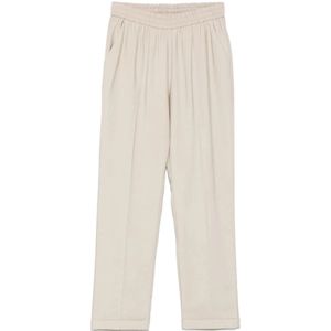 Le Tricot Perugia, Dames, Broeken, Beige, Maat: L Viscose,