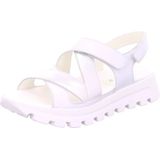 Zilverkleur - Sandaal - Metallic - Klittenbandsluiting - Comfortwijdte H