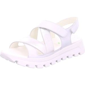 Zilverkleur - Sandaal - Metallic - Klittenbandsluiting - Comfortwijdte H