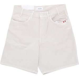 Amish, Heren, Korte broeken, Wit, Maat: W34 Denim,