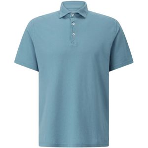 Fedeli, Heren, Tops, Blauw, Maat: 2XL Katoen,