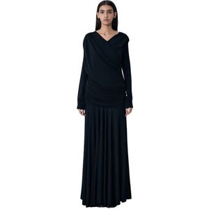 Ganni, Dames, Jurken, Zwart, Maat: 4XS Viscose,