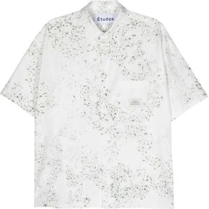 Études, Heren, Overhemden, Grijs, Maat: M Katoen,