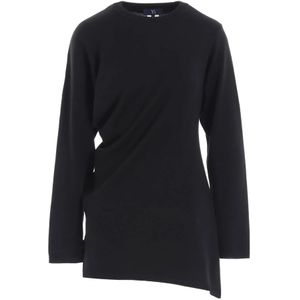 Yohji Yamamoto, Dames, Truien, Zwart, Maat: M Wol,