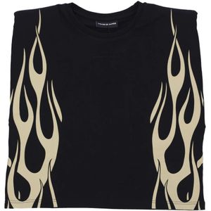 Vision OF Super, Dames, Tops, Zwart, Maat: S Lame,