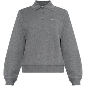 Samsøe Samsøe, Dames, Tops, Grijs, Maat: XS Katoen,