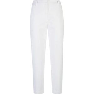 Eleventy, Dames, Broeken, Wit, Maat: 2XS Nylon,