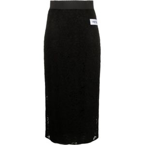 Dolce & Gabbana, Dames, Rokken, Zwart, Maat: XS Zijde,