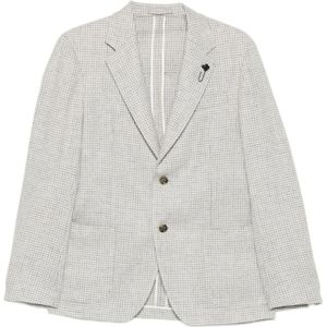 Lardini, Heren, Jassen, Wit, Maat: L Wol,