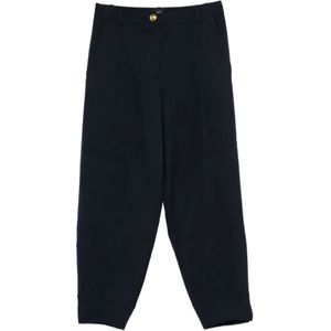 Pinko, Dames, Broeken, Blauw, Maat: XS Wol,