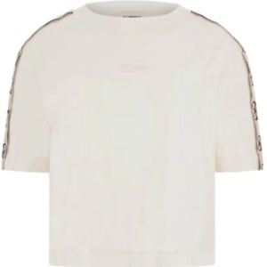 Guess - Britney Crop Tee - T-shirt - Beige - Katoen