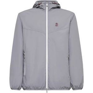 Brunello Cucinelli, Heren, Jassen, Grijs, Maat: XL Wol,