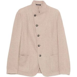 Emporio Armani, Heren, Jassen, Beige, Maat: M