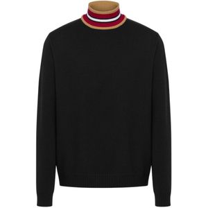 Moschino, Heren, Truien, Zwart, Maat: S Wol,