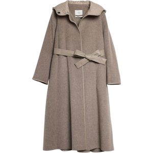 ViCOLO, Dames, Mantels, Grijs, Maat: M Wol,
