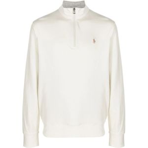 Polo Ralph Lauren, Heren, Sweatshirts & Hoodies, Wit, Maat: L Katoen,
