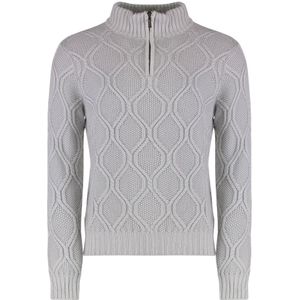 Moorer, Heren, Truien, Grijs, Maat: M Wol,