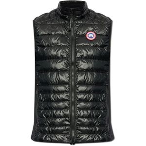 Canada Goose, Heren, Jassen, Zwart, Maat: S Leer,