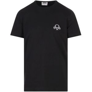 Moschino, Heren, Tops, Zwart, Maat: S Katoen,