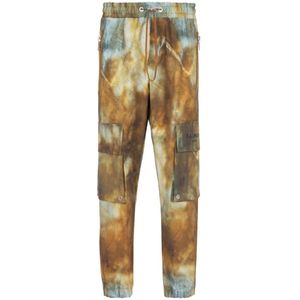 Balmain Katoenen cargo broek met woestijnprint , Multicolor , Heren , Maat: L