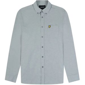 Lyle & Scott, Heren, Overhemden, Blauw, Maat: S Katoen,